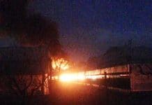 Fiamme in città: incendio distrugge serre in via Fosso Pioppo via Fosso Pioppo