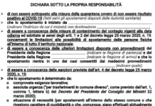 Coronavirus, arriva la quarta autocertificazione per uscire di casa autocertificazione