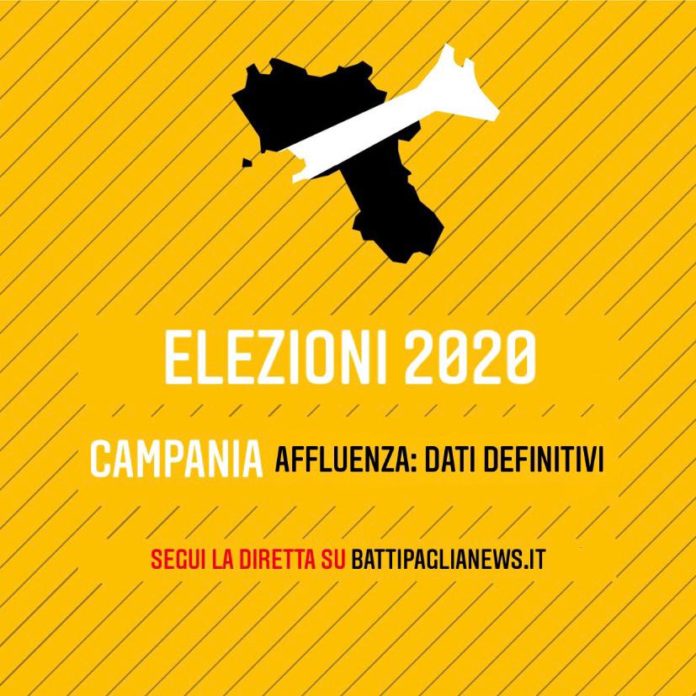 elezioni regionali 2020 campani affluenza