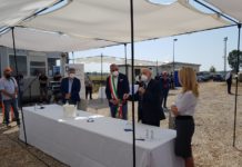 Coda di Volpe, depuratore: Cariello e De Luca per la posa della prima pietra Cariello De Luca Coda di Volpe