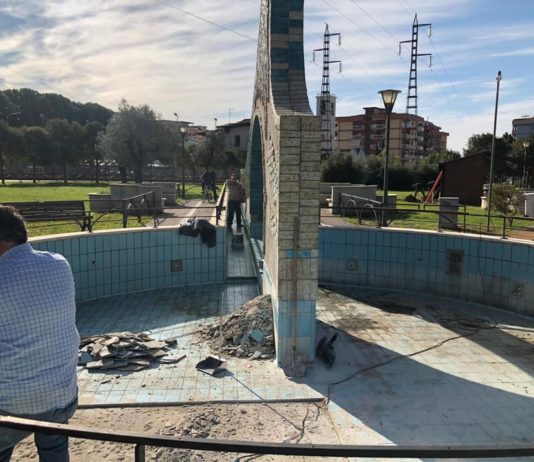 Battipaglia, manutenzione alla fontana del quartiere Sant’Anna Fontana Sant'Anna