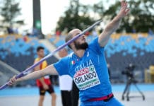 Giavellotto, convocazione bis per Orlando: andrà in Polonia per gli Europei