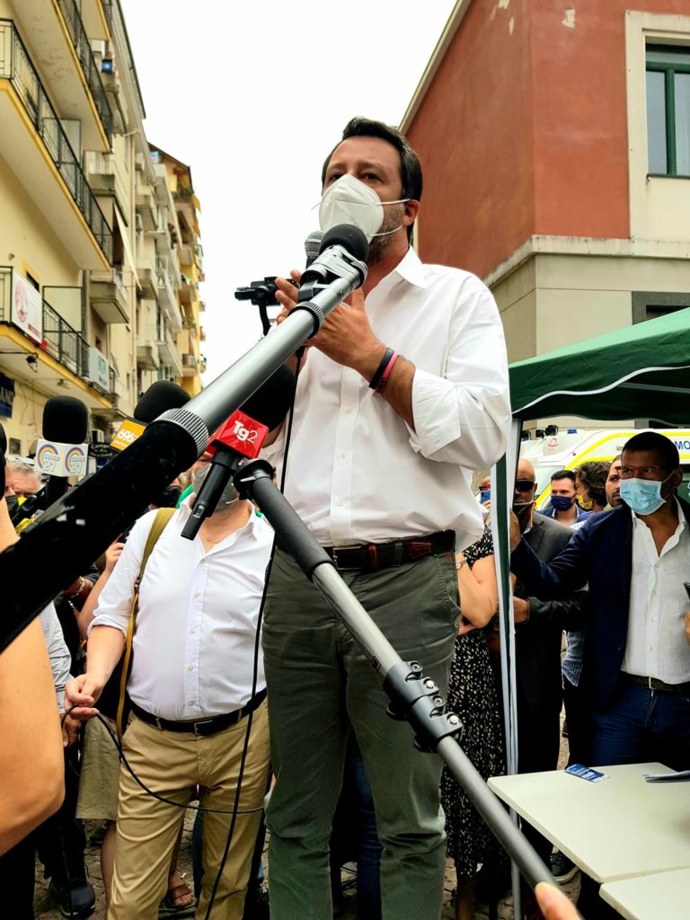 Matteo Salvini a Battipaglia