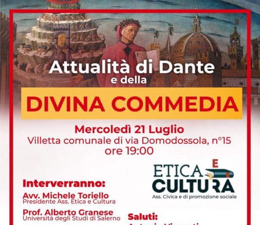 La ‘Divina Commedia’ in villetta: una giornata per la ‘Lectura Dantis’ Divina Commedia Dante lectura dantis battipaglia