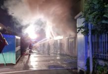 Incendio nella notte: distrutta l’azienda d’abbigliamento “Cantalupo” Cantalupo