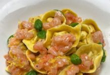 Ricetta: Pasta fresca ripiena ai pomodori secchi e tartare di gambero rosso Pasta fresca tartare di gambero rosso