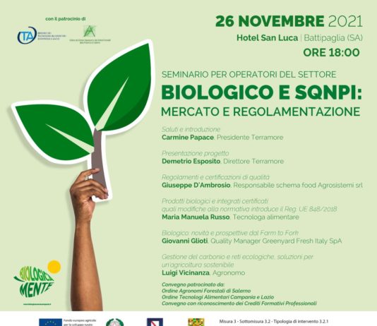 Terramore: domani al “San Luca” l’incontro “Biologico, mercato e regolamentazione” Terramore