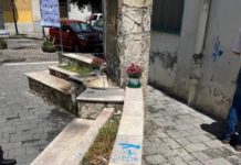 Vandalizzata la fontana di via Olevano, il prof Del Vecchio: «Ripulite e non denunciamo» fontana via olevano