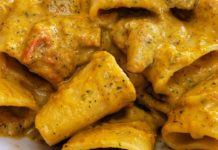 La ricetta: Paccheri con crema di gorgonzola, zucchine e pomodorini Paccheri con crema di gorgonzola, zucchine e pomodorini