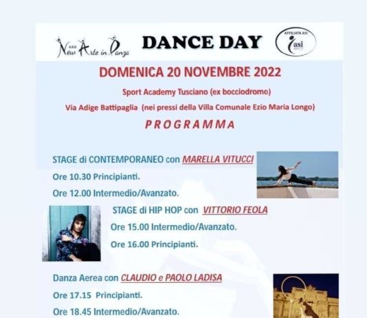 Battipaglia. È tutto pronto per il “New Arte in Danza – Dance day”. New Arte in Danza