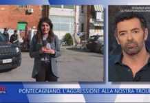 Pontecagnano, sputi su giornalista Rai: lo sfogo in diretta