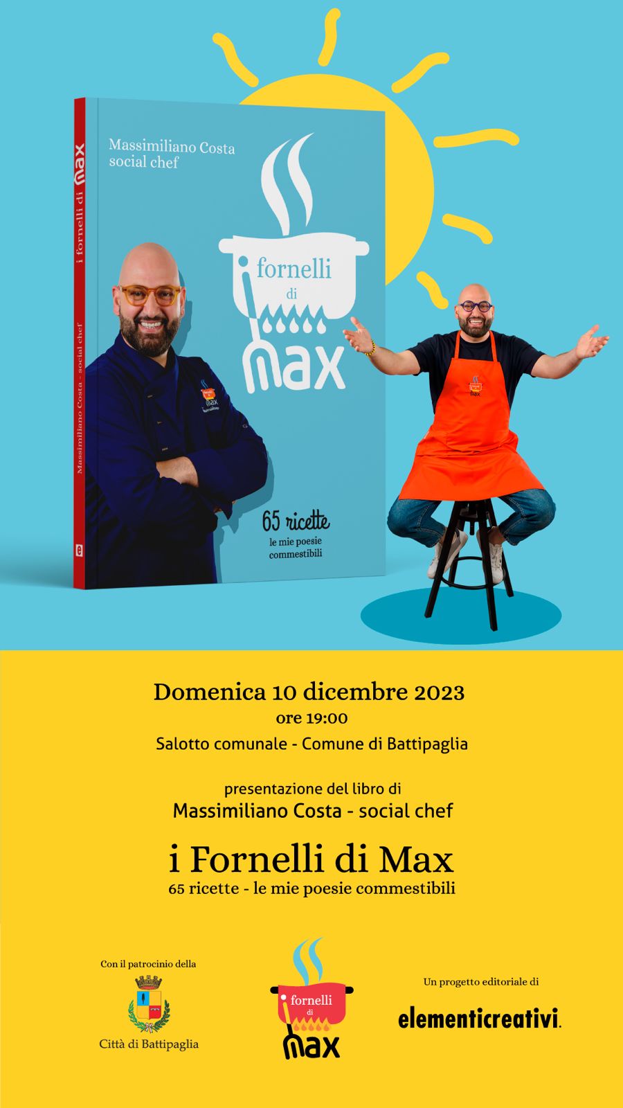 È in libreria “I Fornelli di Max” il libro del Social Chef ultrapop