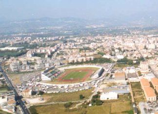 Lo stadio Pastena di Battipaglia